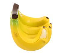 CLISPEED Realistic Banana Bird Feeder for Wild Birds and Parakeets, Resin Material Space Saving Tree Hanging Design, 12x10x9.5cm Fruit Shaped Water and Food Dispenser for Outdoor Backyard