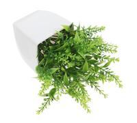 CLISPEED Realistic Small Artificial Lavender Plant in Pot for Indoor Use Faux Greenery Desk Decor with PP Material Water Fake Plant for Home Office and Commercial Decoration