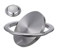 CLISPEED Recessed Countertop Bin Lid Stainless Steel Flush Trash can Cover with Silent Auto Flap for Kitchen Bathroom Commercial Use