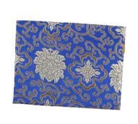 CLISPEED Rectangular Sutra Bag Zipper for Church Books Office Scriptures Made of Book Cloth This Blue Pen Bag Is for Storing Pencils and Small Items Great Jewelry Pouch
