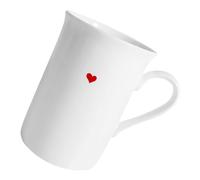 CLISPEED Red Heart Bone China Mug Retro Porcelain Tea Cup for Women for Hot Chocolate Latte Afternoon Tea Home Office Use Elegant Ceramic Stoneware for Breakfast and Gift