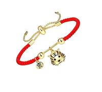 CLISPEED Red Knot String Bracelet for Women Chinese Fortune Amulet Tiger Charm Protective Red Hand String for Luck and Success Traditional Year Gift