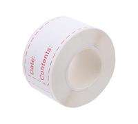 CLISPEED Removable Food Storage Labels for Recording Expiration and Storage Dates 1 Roll of 150pcs with Raflacoat Self-Adhesive Material for Grocery Stores and Kitchen Fridge Organisation