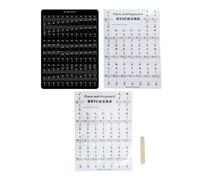 CLISPEED Removable Piano Keyboard Stickers for 61 Keys, Easy to Install and Remove Pvc Labels for Electronic Organ and Piano Keyboard, for Beginners Learning Notes and Scales