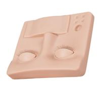 CLISPEED Removable Realistic Practice Eyelids for Eyelash Extensions Mannequin Head Deep Skin Tone Lash Training Kit for Beginners and Professionals Hands Makeup Practice Tool