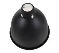 CLISPEED Reptile Heat Lamp Shade Cover with Anti Scald Guard 8.3in Black | Stainless Steel, Extrathick Build, 1.5in Fitter, Easy Install