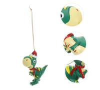 CLISPEED Resin Dinosaur Christmas Tree Ornament Cute Xmas Pendant Decoration for Holiday Party DIY Hanging Decor Gift Choice