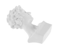 CLISPEED Resin Miniature Bust Sculpture White Figurine for Dollhouse Decor Greek David Art Model Intricate Detailing for Home Office Display Captivating Miniature Art