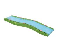 CLISPEED Resin Miniature River Terrarium Decorations Simulated Bonsai Ornament Realistic Micro Landscape with Space-saving Design Enhancing Relaxation for Outdoor Garden Decorations