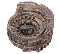 CLISPEED Resin Roman Colosseum Model Small Tabletop Sculpture Ancient Architecture Figurine 3.34X3.07X1.85 Inches Home Decoration for Art and History Fans