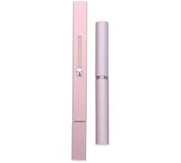 CLISPEED Retractable Lip Brush Made of Artificial Fiber and Aluminium with Ergonomic Handle Design 2pcs Portable Lip Gloss Applicator for Women for Carrying a Purse or Makeup Bag