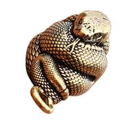 CLISPEED Retro Brass Snake Charm Keychain Pendant Unique Diy Hanging Keyring Charm for Bags Office Desktop Decor Cute Tiny Bag Keychain