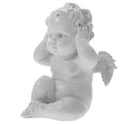 CLISPEED Retro Resin Angel Figurine with Wings, Classic Small Angel Statue for Home Decor, Sturdy and Stable Ornament Suitable for Variety of Scenes and Bookshelf Display