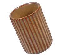 CLISPEED Retro Striped Ceramic Coffee Mug 300ml Vintage Kiln-Change Glaze Handmade Beverage Cup for Office and Home Tea Drinking