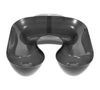 CLISPEED Reusable Black Plastic Hair Coloring Neck Tray Designed for At-home Dyeing and Highlights, Protecting Clothes and Supporting Beginners during Hair Styling Perming Sessions