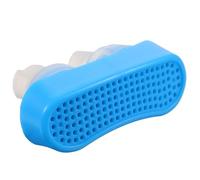 CLISPEED Reusable Blue Silicone Nose Snoring Device with Abs and Activated Carbon, Practical and Anti-wear Stop Snoring Nose Aid for Comfortable Sleep