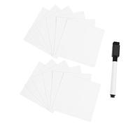 CLISPEED Reusable Self Adhesive Memo Notes White Washable Sticky Index Stickers for Office Supplies Easy to Write Remove and Reposition for Organizing Documents and Bookmarks