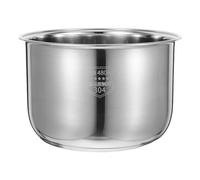 CLISPEED Rice Cooker Versatile Cooking 5l Stainless Steel Inner Pot Replacement Pot Universal Design for Porridge Making and Stewing Cooker Accessory Silver