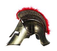 CLISPEED Roman Knight Helmet with Lightweight Medieval Soldier Headwear for Men Authentic Corinthian Style Cosplay Hat Roman Costume Accessory for Parties and Dress Up