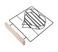 CLISPEED Rotating Jewelry Rack Black Iron Art Earring Display Stand Organizer for Selling Earrings Studs Bracelets Necklaces Hair Accessories with Smooth Rotation and Professional Store