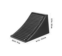 CLISPEED Rubber Tire Support Pad and Wheel Chock for Trailers and Motorcycles with Weather Construction and Non-slip Rubber Traction Pad, for Home Car Work and Car Repairs