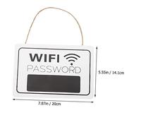 CLISPEED Rustic Hanging Wifi Password Sign for Home Restaurant Hotel Wall Art Decor Display for Guests Portable and Practical Wifi Network Board for Public Places