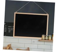 CLISPEED Rustic Wooden Chalkboard Sign Small Wall-Mounted Message Board Non-Magnetic Reusable for Menus Store Notices Home Decor