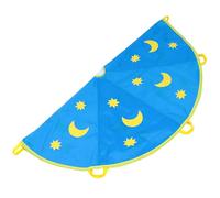CLISPEED ’S Outdoor Play Parachute 1.8M Diameter Random Style Kindergarten Early Education Sensory Training Equipment for Group Games and Team Activities