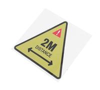CLISPEED Safety Warning Stickers Bright Adhesive Safety Sticker for Industrial Warning Sign for Business Easy to Apply Strong Double-sided Tape