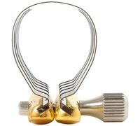 CLISPEED Saxophone Ligature Clip Hollow out Design Stainless Steel Silver with Craftsmanship and Smooth for Alto Saxophone Accessories and Wind Instrument Parts