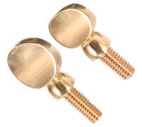 CLISPEED Saxophone Neck Attach Screws Pair Copper Smooth Surface for Tenor and Soprano Saxophones Instrument Fixing Accessory