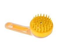 CLISPEED Scalp Shampoo Brush Scalp Care Massager Brush Yellow Abs+as+tpr Comfortable Grip Single Hand Operation for Home Shower