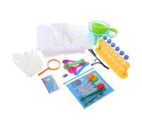 CLISPEED Science Experiment Kit Chemistry Set with Safe Smooth Tools for Hands Learning and Scientist Role Play Educational for Boys for School Labs and Holiday Activities Random Color