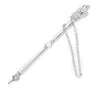 CLISPEED Scripture Reading Pointer Metal Finger Tool 5.12 Inch Crown Design for Jewish Religious Services and Torah Reading