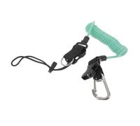 CLISPEED Scuba Diving Anti-lost Lanyard with Clip for Cameras and Lights | Retractable Spiral Core, Quick Release Buckle, Nylon Stainless Steel Tpu Build, for Snorkeling and Freediving