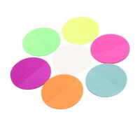 CLISPEED Self-adhesive Memo Pads Set with 8 Books and 20 Stickers Each, Pet Material, Leaving No Traces after Torn, Compact and Easy to Use, for Office and Home Notes