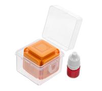 CLISPEED Self-Inking Handwriting Stamp for Classroom Teaching Six-Sided Line Tool with Mizige Tianzige Blank Clock Pinyin and English Patterns for Kindergarten and Primary Writing Practice