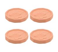 CLISPEED Shape Terracotta Bread Basket Warmers 4Pcs - Stoneware Dough Proofer and Moisture Control Food Storage for Indoor Pastry and Party Serving