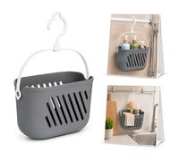 CLISPEED Shower Caddy Portable with Hook: Wall Mounted Plastic Shower Caddy for Bathroom, Kitchen Essentials, Toiletries, Herbs