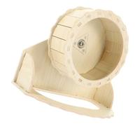 CLISPEED Silent Hamster Running Wheel with Wood Frame Quiet Exercise Wheel for Hedgehog Chinchilla Guinea Pig Small Pet for Cage Enrichment