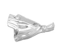 CLISPEED Silver Alloy Flower Brooch Pin for Women, Lightweight Decorative Lapel Pin round Tube Design and Smooth Solid Bottom, Fits Thin Flower Stems Perfectly for Coats and Library