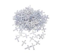 CLISPEED Silver Cross Confetti for Baptism Table Decorations Multi-purpose Religious Foil Fragments for Communion Christening Wedding Birthday Party Glitter Scatters Easy Clean and Vibrant