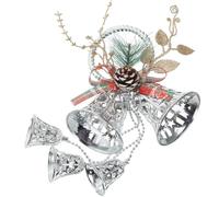 CLISPEED Silver Delicate Metal Bell Pendant Christmas Tree Hanging Pendant for Party Time with Festive Atmosphere and Long Time Use