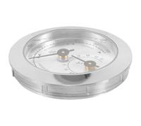 CLISPEED Silver Zinc Alloy and Abs Violin Humidity Monitor with Temperature and Humidity Measurement Sl ashionable Instrument Care Hygrometer for Guitar and Violin Accurate 20-100%