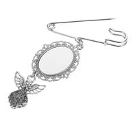 CLISPEED Silver Zinc Alloy Brooch Pin for Graduation Simple Practical Safety Pin Structural Design Graduation Theme Charm Suitable for Anniversary Christmas Party Supplies DIY Creations