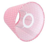 CLISPEED Simple Cloth Lampshade Cover for Ceiling Light Durable Eye Friendly Design Easy to Install for Home Decor Housewarming Pink Polka Dot