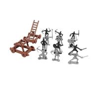 CLISPEED Simulation Soldier Ancient Medieval Soldiers with Siege Engine Model Scene Educational Military Figures for Boys Creative Hand Eye Coordination Play