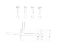 CLISPEED Sliding Acrylic Door Latch Clear Cabinet Lock Self Adhesive Security Device for Home Office Durable Acrylic Design for Enhanced Safety Easy Installation