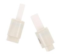 CLISPEED Slow Close Toilet Seat Dampers with Noise Reduction and Slow Descent Features 2pcs for Bathroom Use White Plastic Quiet Toilet Lid Buffer Pads Easy DIY Installation and Bidets
