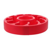 CLISPEED Slow Feeder Dog Bowl Bulge Design, Red Pet Training Tableware Slow Eating Anti-choke Dog Food Bowl for Anxiety Relief